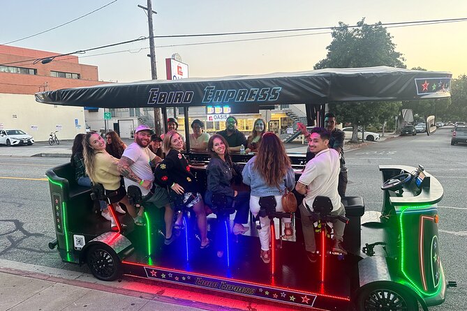 2 Hours Party Bike Pub Crawl Tour in Glendale California - BYOB rules and what the $54.99 covers