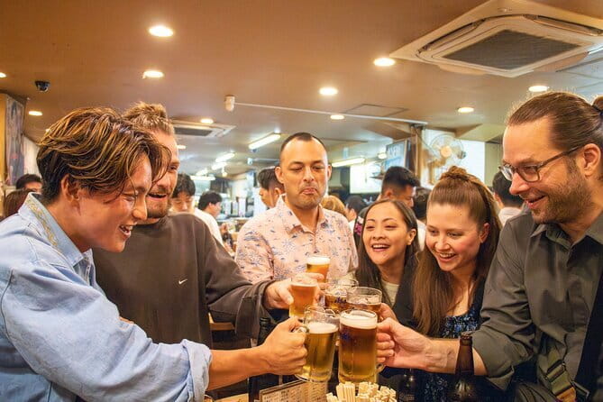 All-You-Can-Drink Bar Hopping Tour in Ueno - Key points at a glance