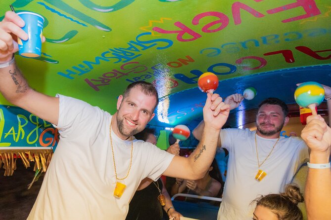 Aruba Happy Hour Party Bus Pub Crawl - Who will enjoy the Kukoo Kunuku bus most?
