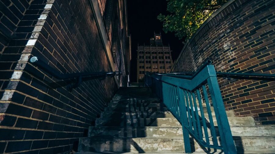 Asheville: Terrors, Boos and Booze Haunted Pub Crawl - The Flatiron Building adds architecture and views