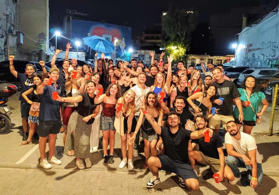 Athens Party Pub Crawl with Unlimited Drinks & Club Access - What happens at the three nightlife stops