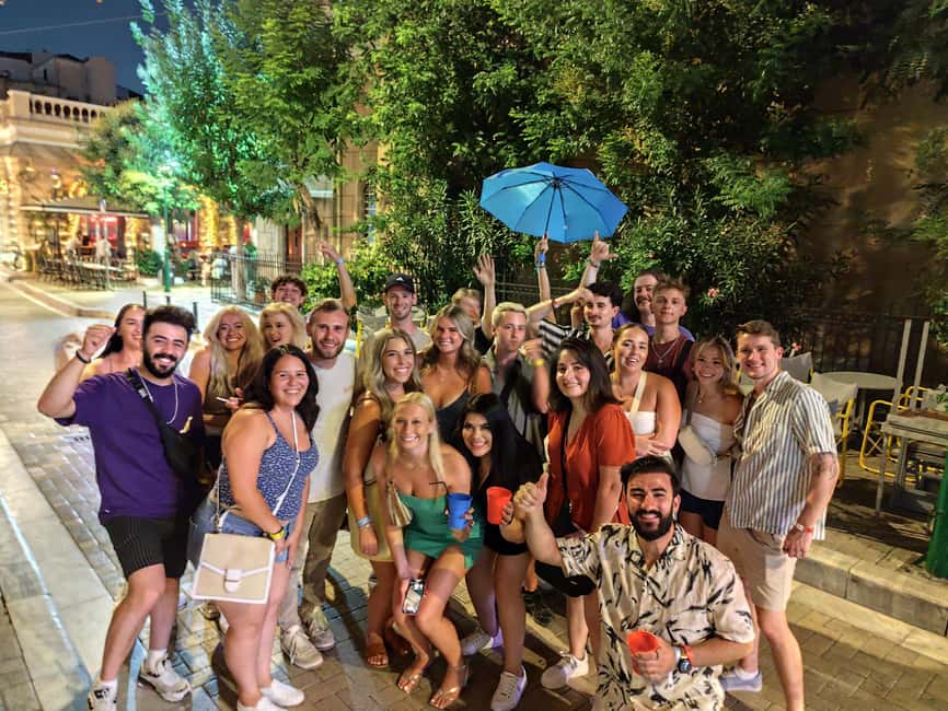 Athens Party Pub Crawl with Unlimited Drinks & Club Access - A social start that works for solo visitors