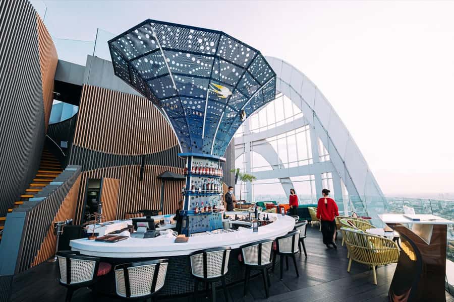 Bangkok: Red Sky 57th Floor COCOA XO Bar - How it compares with other Bangkok rooftop stops