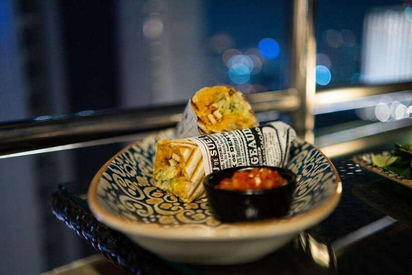 Bangkok: ThreeSixty Rooftop Bar at Millennium Hilton - Food that can replace a light dinner