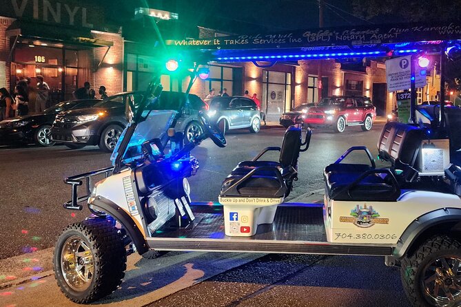 Bar Crawl on a Rollin Disco Ball Golf Cart in Charlotte - A disco-ball ride through Charlotte’s bar districts