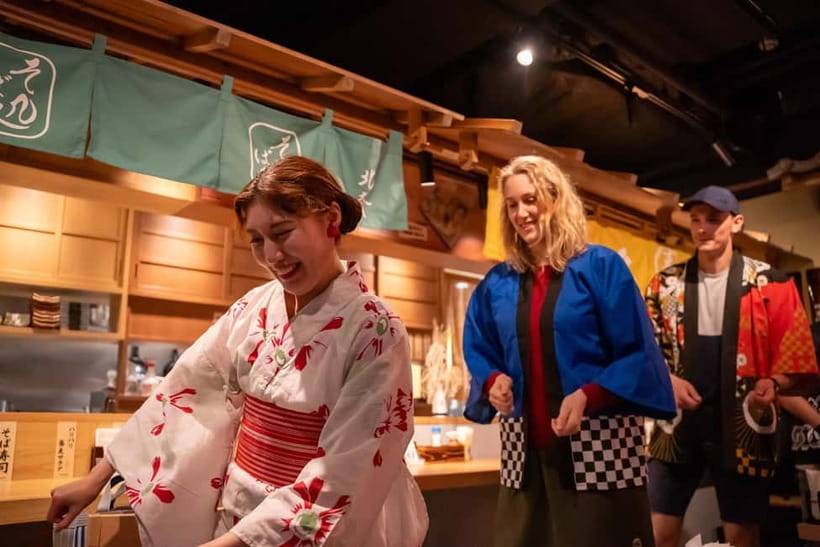 Bon Dance IZAKAYA in Shinjuku, Tokyo - Finding HANAMICHI TOKYO KABUKICHO