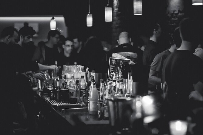 Brussels Pub Crawl Tour - Cocktails beside La Bourse