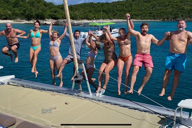 Catamaran Sail to Jost Van Dyke (Soggy Dollar Bar) - Why this sail is more than a beach transfer
