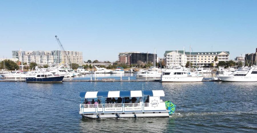 Charleston: Harbor Bar Pedal Boat Party Cruise - What the 90-minute Charleston cruise feels like