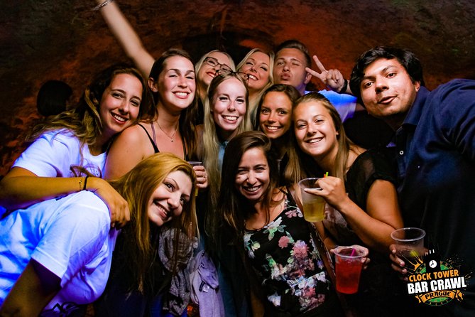 Clock Tower Bar Crawl ending at Prague's BIGGEST rooftop CLUB - Meeting at Hangover House near Old Town