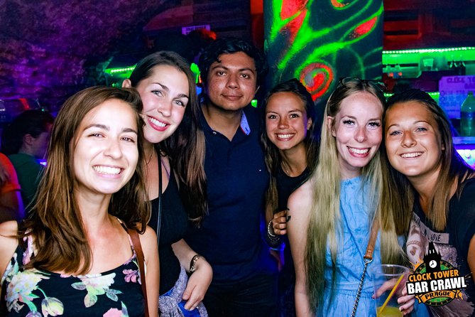 Clock Tower Bar Crawl ending at Prague's BIGGEST rooftop CLUB - The optional open bar and drinking games