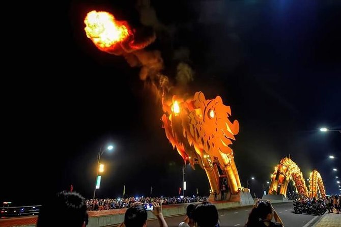 DA NANG NIGHT LIFE Tour with MARBLE MOUNTAIN & LADY BUDDHA STATUE, DRAGON BRIDGE - Two hours among the caves and pagodas of Marble Mountains