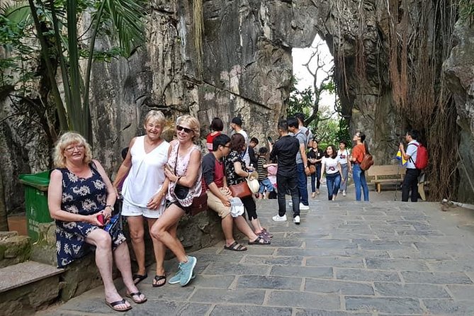 DA NANG NIGHT LIFE Tour with MARBLE MOUNTAIN & LADY BUDDHA STATUE, DRAGON BRIDGE - Dinner at a local restaurant, with drinks extra