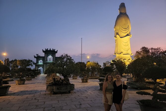 DA NANG NIGHTLIFE Tour with MARBLE MOUNTAIN & LADY BUDDHA STATUE, DRAGON BRIDGE - Marble Mountains: caves, pagodas, and wartime history