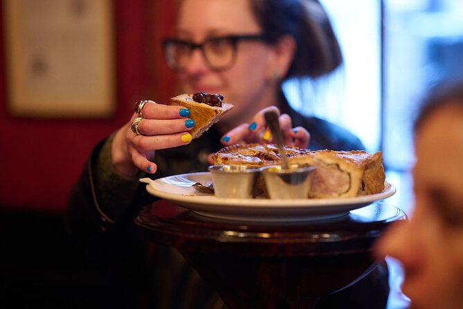 Devour London Historical Pub Tour:Traditional British Food & Ales - Ye Olde Cock Tavern and a final Scotch egg