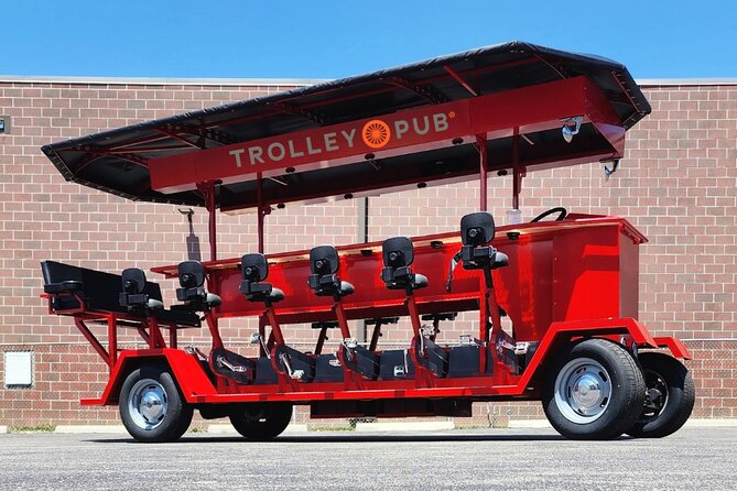 Explore Columbus on The Trolley Pub - Pedaling with electric help