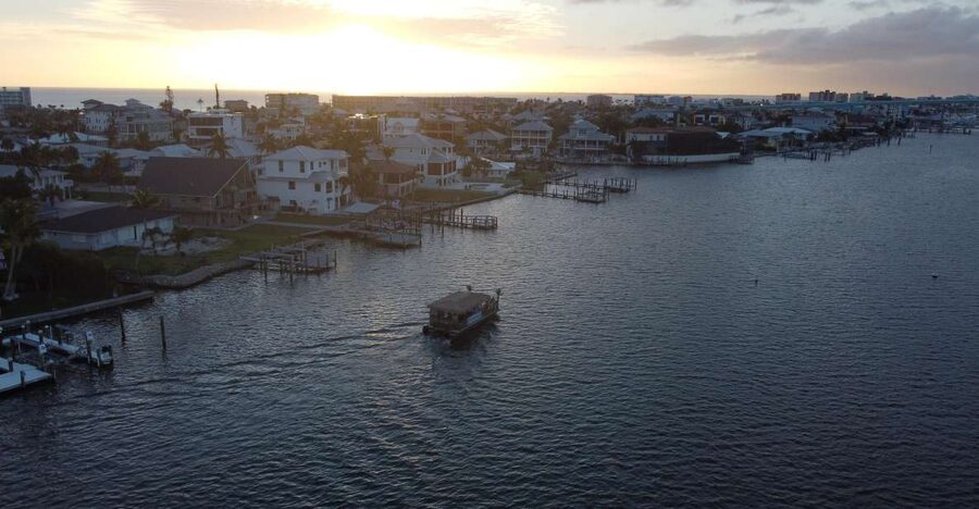 Fort Myers Beach: Adults only BYOB Tiki Pub Sunset Cruise - BYOB rules and the cooler setup