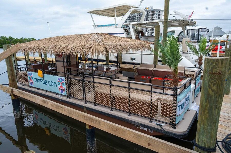 Fort Myers Beach: Adults only BYOB Tiki Pub Sunset Cruise - What the $74 price includes