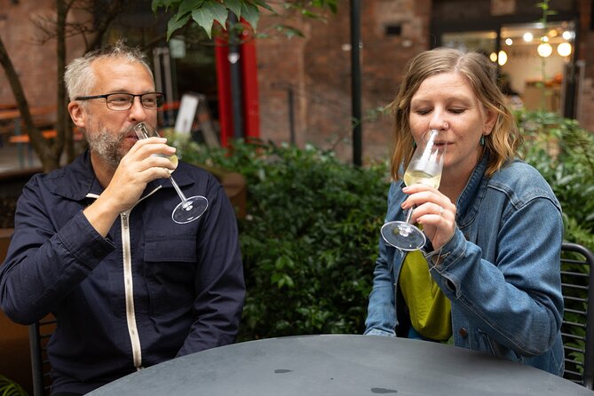 Four hour walking wine tasting tour of Manchester's best bars - Meeting Kel at the Emmeline Pankhurst Statue