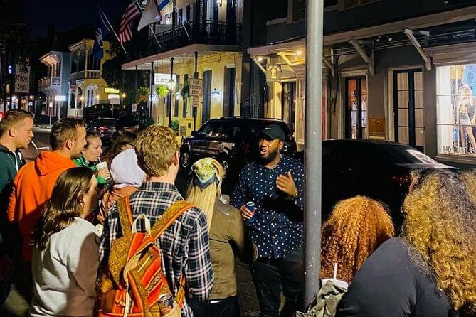 Ghost Tour and Haunted Pub Crawl Party with Free Shot - Lafitte’s Blacksmith Shop Bar after dark