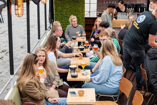 Groningen: Terrace Boat Experience with a Cozy Bar: 1.5 Hours - The bar: beer, wine, soft drinks, and hot snacks