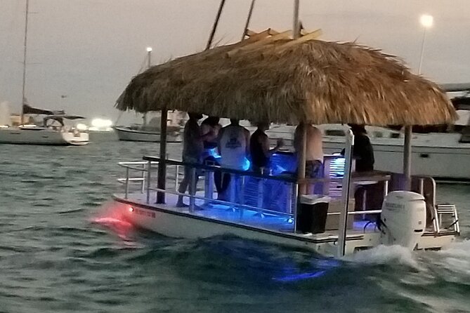 Key West: Private Sunset Cruise on an Authentic Tiki Bar Boat - Sunset Pier and Mallory Square from the water