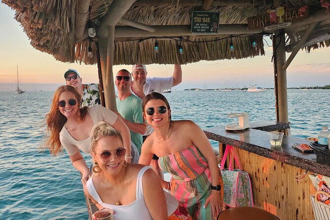 Key West: Private Sunset Cruise on an Authentic Tiki Bar Boat - The meeting point and the two-hour rhythm