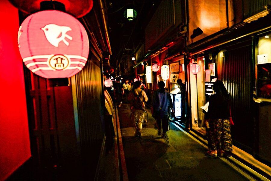 Kyoto : Bar Hopping Tour in Pontocho Alley at Night - Food and drink: enough for dinner, with limits