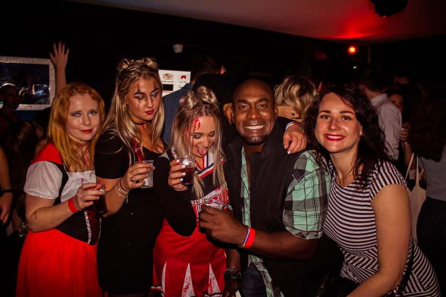 Legendary Halloween Pub Crawl Party in Milan 2025 - Meeting the guide in red on October 31