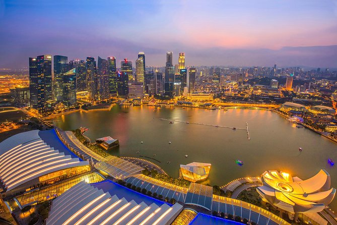 Lion City Night Out + Roundtrip Transfers - Starting at Merlion Park With the Marina Bay Skyline