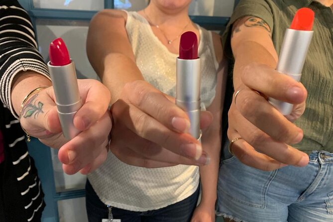 Lip Print Beauty Bar Charlotte: Create Your Own Lipstick or Gloss - Mixing Your Own Color at Lip Print Beauty Bar