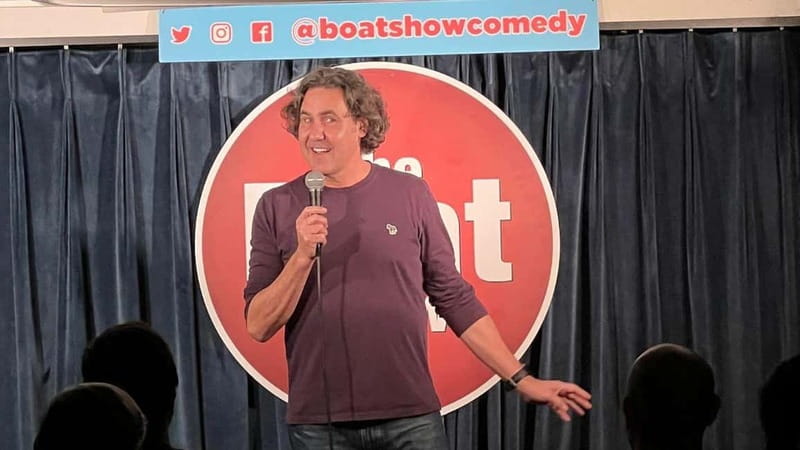 London: Boat Show Comedy Ticket with After-Show Nightclub - A comedy club with the river as your backdrop