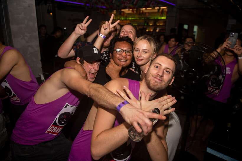 Mad Monkey Bangkok Pub Crawl - Midnight at Bucket Bar
