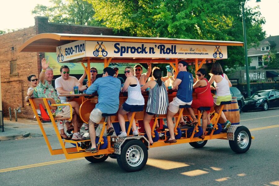 Memphis: Guided Bar Crawl on a Pedal Bike - Bringing drinks without overspending