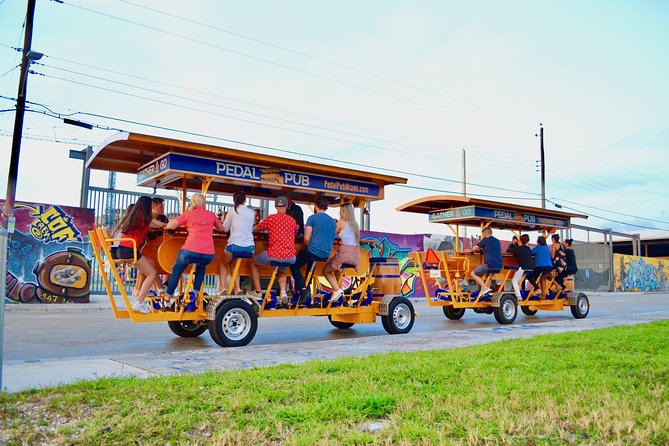 Miami Pedal Pub: Arts District Party Bike Pub Crawl - Rolling past Wynwood’s giant murals