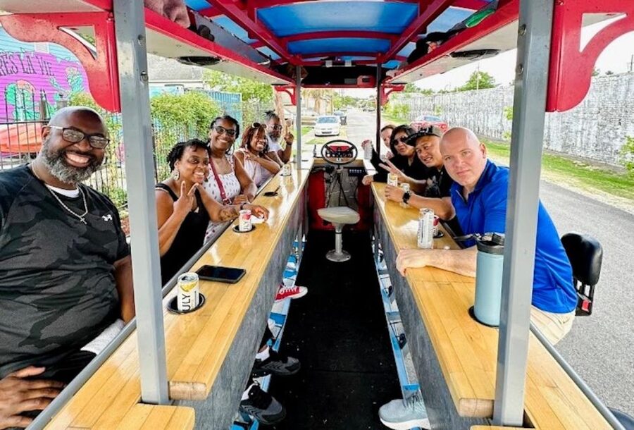 Mid-City Party Bike Bar Crawl - What the party bike adds to the experience