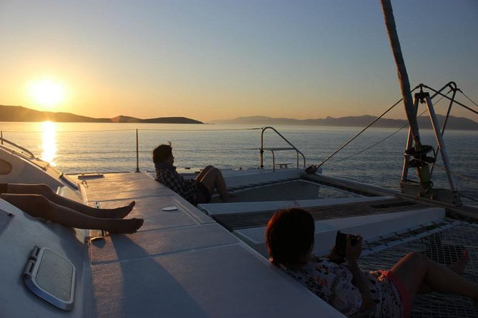 Mykonos Catamaran Private Sunset Cruise, Full Meal & Open-Bar - A Second Cove, Then Dinner From the Galley