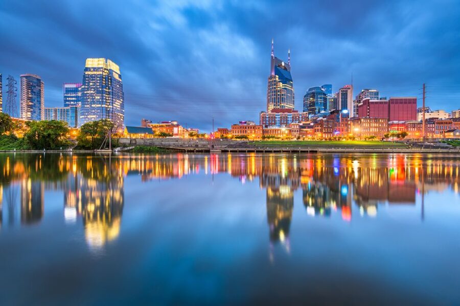 Nashville: Seeking Spirits Haunted Pub Crawl - Printer’s Alley after dark