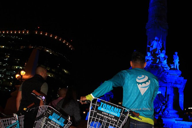 Neon Bike Party - Private Bike Tour - Palacio Postal, the tour’s grandest building stop