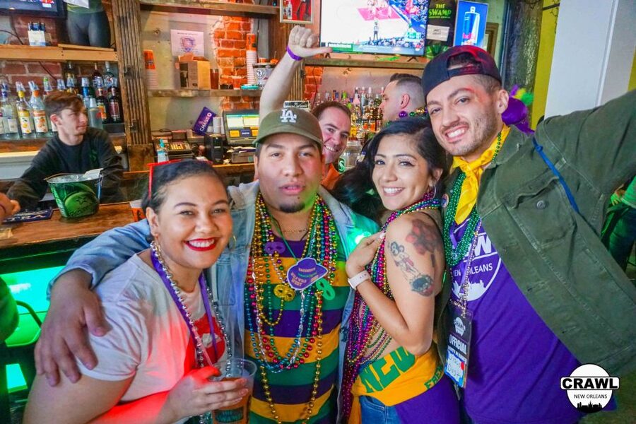 New Orleans: VIP Bar and Club Crawl Tour with Free Shots - Starting at the purple check-in table