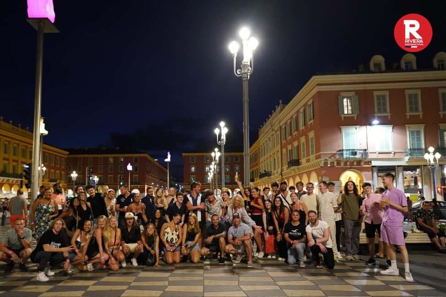 Nice: Ultimate Party Bar Crawl Free Shots & VIP Club Entry - Cours Saleya becomes the main party zone