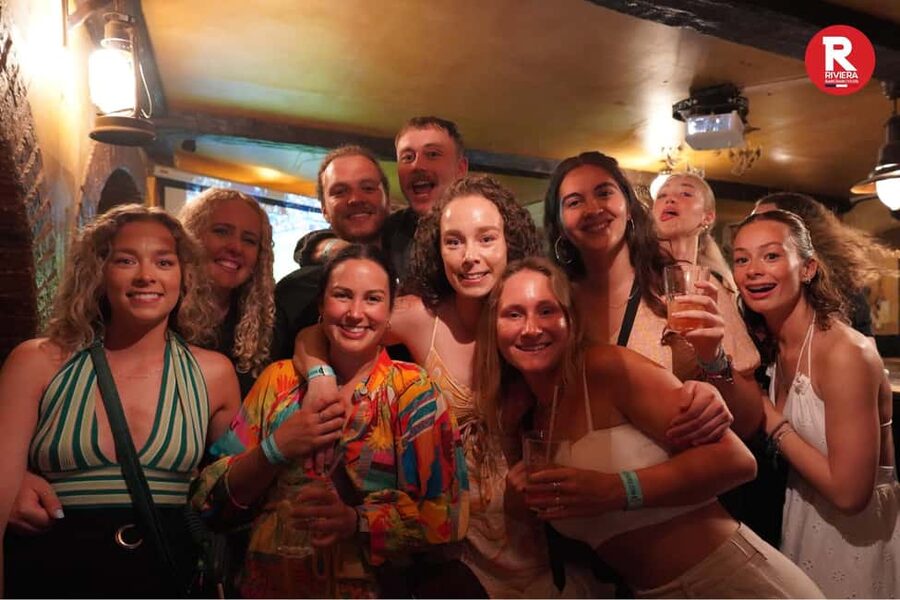 Nice: Ultimate Party Bar Crawl Free Shots & VIP Club Entry - Place Massena sets the route