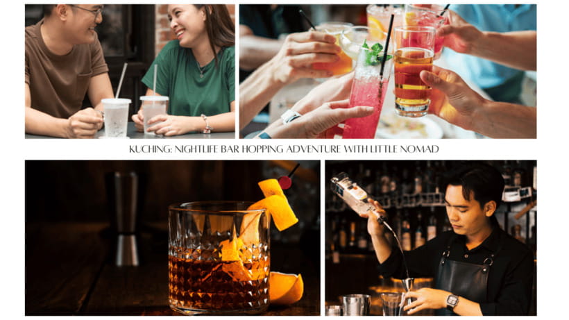 Nomadic Nightfall: Kuching Pub Crawl Adventure - A four-hour route through Kuching after dark