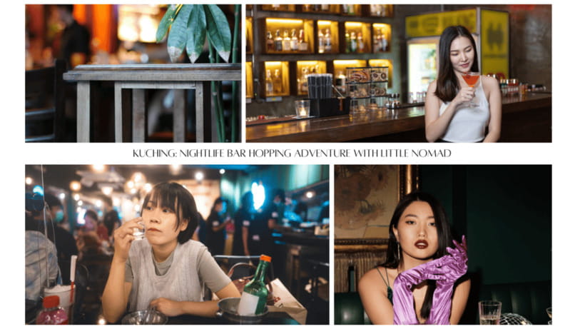 Nomadic Nightfall: Kuching Pub Crawl Adventure - Second stop: rooftop views and live music