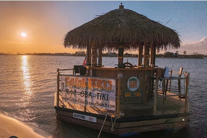 Orange Beach 90-Minute Sunset Cruise on a Tiki Bar - Sunset from Orange Beach’s floating tiki bar
