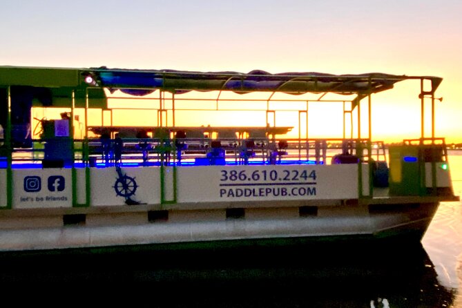 Paddle Pub Daytona Beach - Pedaling, resting, and using the boat
