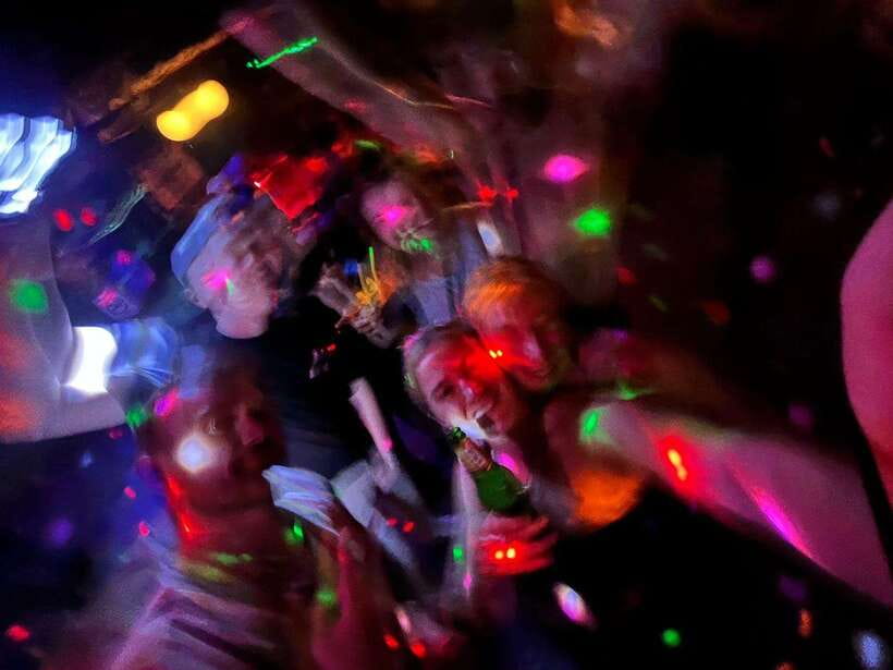 Pai Pub Crawl: The Best Nightlife in Town! - The first town stop and the red truck ride
