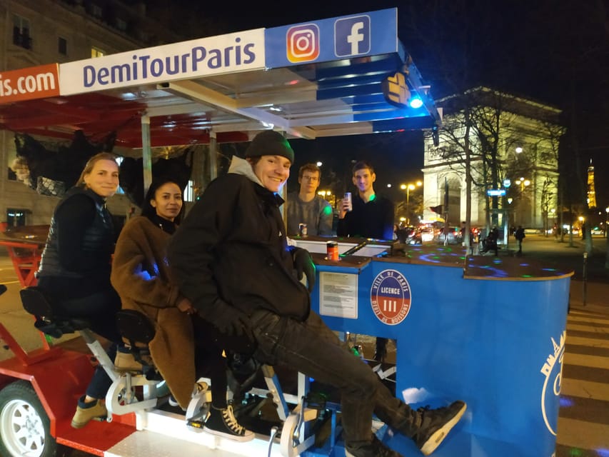 Paris: Beer Bike Bar With Drinks Included - Trocadéro and the Eiffel Tower views
