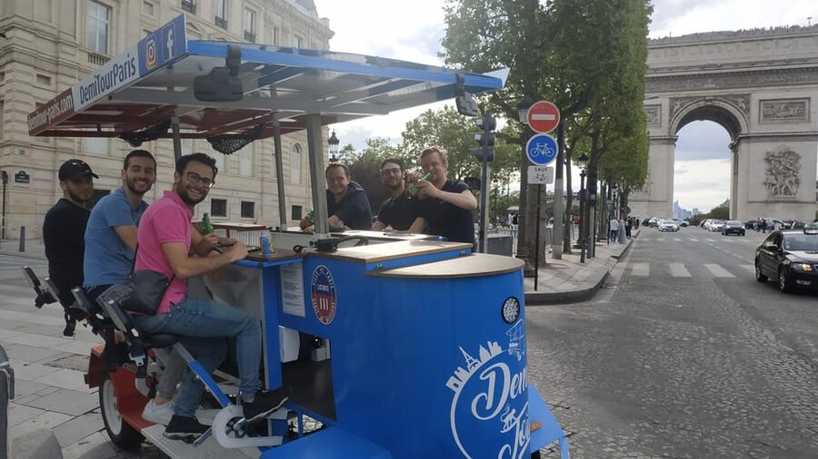 Paris: Beer Bike Bar With Drinks Included - Drinks, music, and the role of the driver