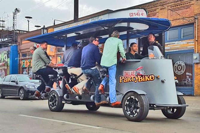 Party Bike Pub Crawl in Deep Ellum and Downtown Dallas - Pedaling through Dallas nightlife on a party bike